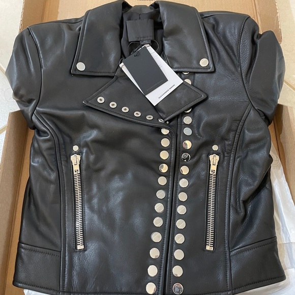 Leather biker jacket - Picture 9 of 16